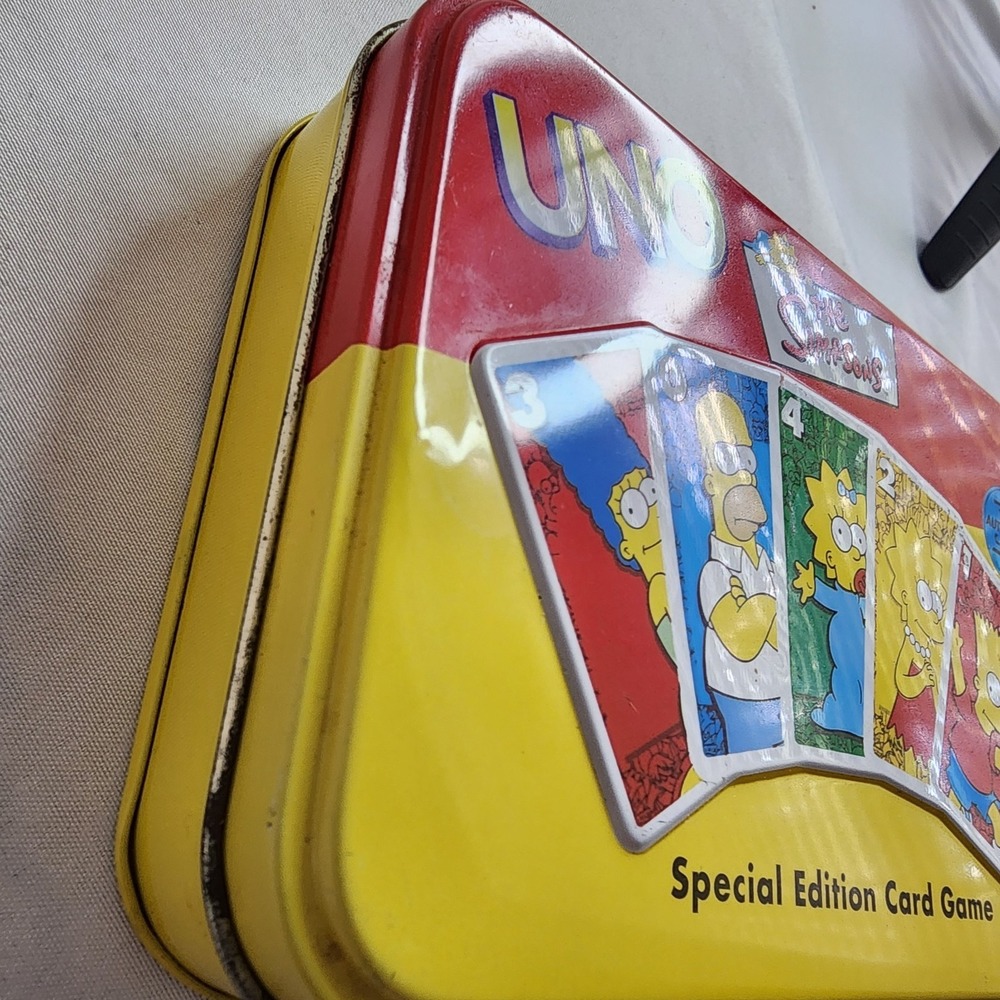 Vintage The Simpsons 2001 UNO Card Game Special Edition in Deluxe Collector Tin - Picture 4 of 8